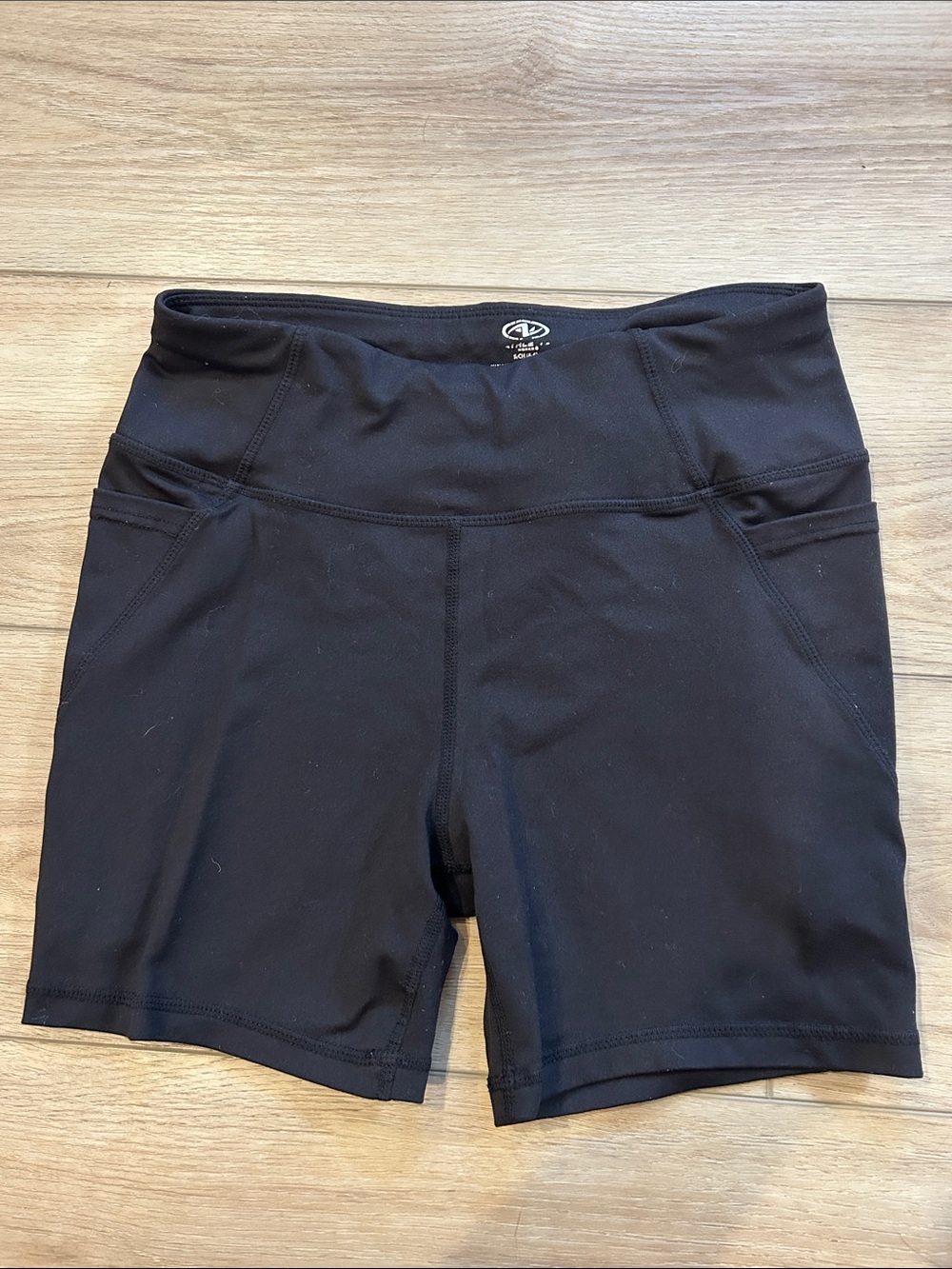 Athletic Works black biker shorts size women’s S